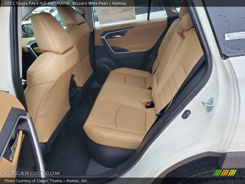 Rear Seat of 2021 RAV4 XLE AWD Hybrid