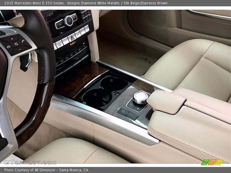 designo Diamond White Metallic / Silk Beige/Espresso Brown 2015 Mercedes-Benz E 350 Sedan