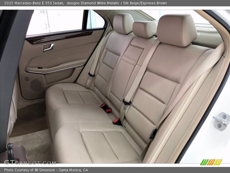 designo Diamond White Metallic / Silk Beige/Espresso Brown 2015 Mercedes-Benz E 350 Sedan