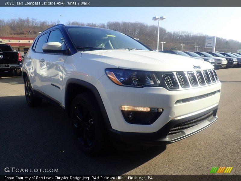 White / Black 2021 Jeep Compass Latitude 4x4