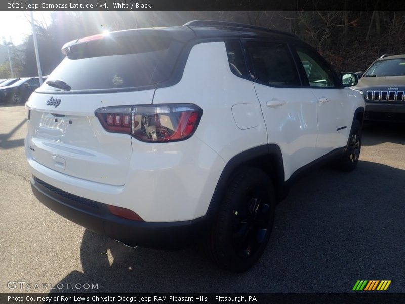 White / Black 2021 Jeep Compass Latitude 4x4