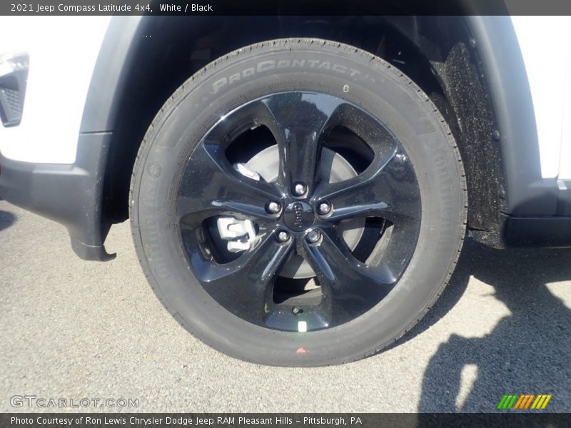 White / Black 2021 Jeep Compass Latitude 4x4