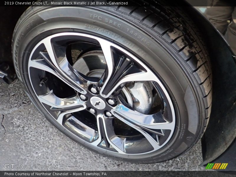 Mosaic Black Metallic / Jet Black/­Galvanized 2019 Chevrolet Cruze LT