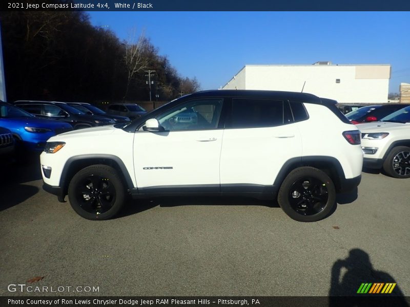 White / Black 2021 Jeep Compass Latitude 4x4