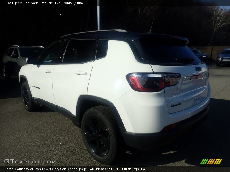 White / Black 2021 Jeep Compass Latitude 4x4