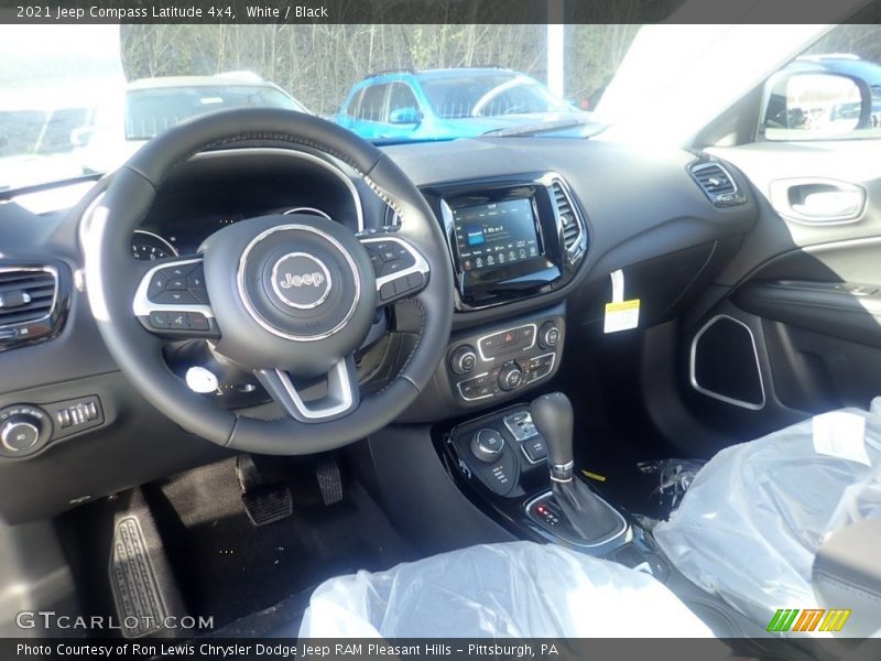 White / Black 2021 Jeep Compass Latitude 4x4