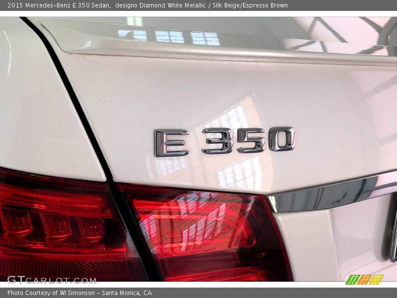 designo Diamond White Metallic / Silk Beige/Espresso Brown 2015 Mercedes-Benz E 350 Sedan