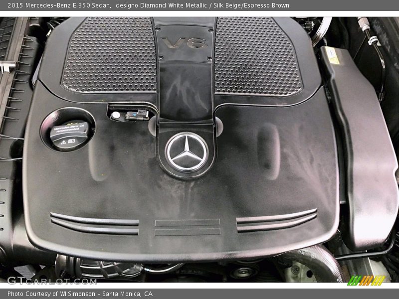 designo Diamond White Metallic / Silk Beige/Espresso Brown 2015 Mercedes-Benz E 350 Sedan