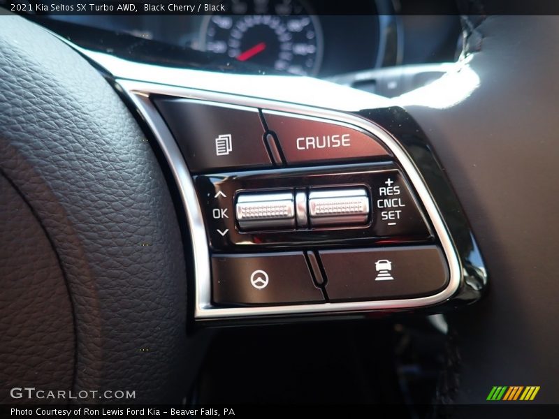 Black Cherry / Black 2021 Kia Seltos SX Turbo AWD