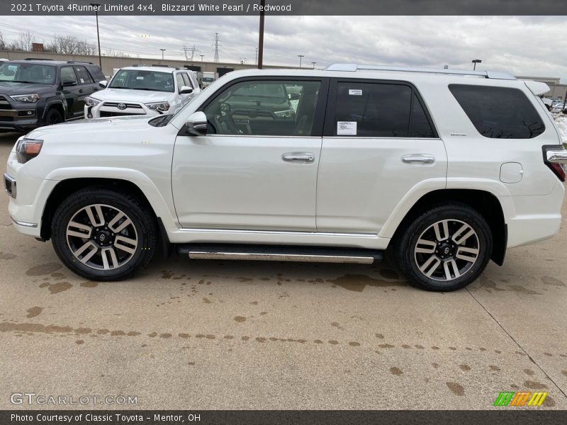 Blizzard White Pearl / Redwood 2021 Toyota 4Runner Limited 4x4