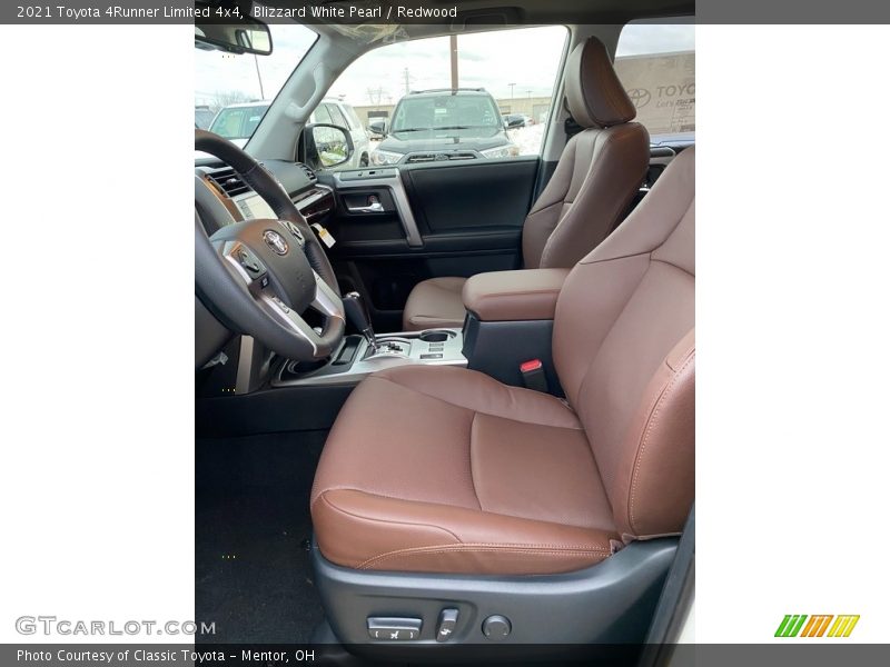 Blizzard White Pearl / Redwood 2021 Toyota 4Runner Limited 4x4