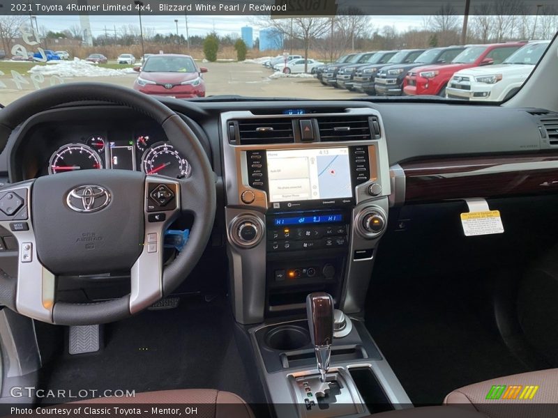 Blizzard White Pearl / Redwood 2021 Toyota 4Runner Limited 4x4
