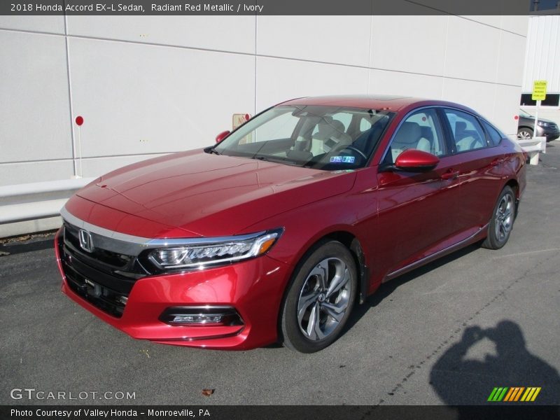 Radiant Red Metallic / Ivory 2018 Honda Accord EX-L Sedan