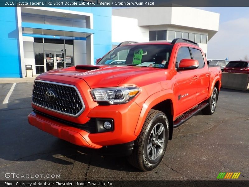Inferno / Graphite w/Gun Metal 2018 Toyota Tacoma TRD Sport Double Cab 4x4