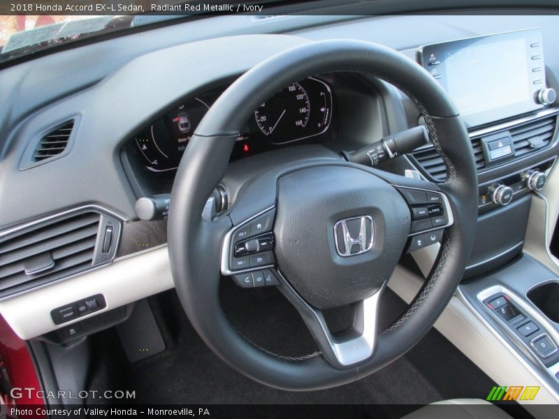 Radiant Red Metallic / Ivory 2018 Honda Accord EX-L Sedan