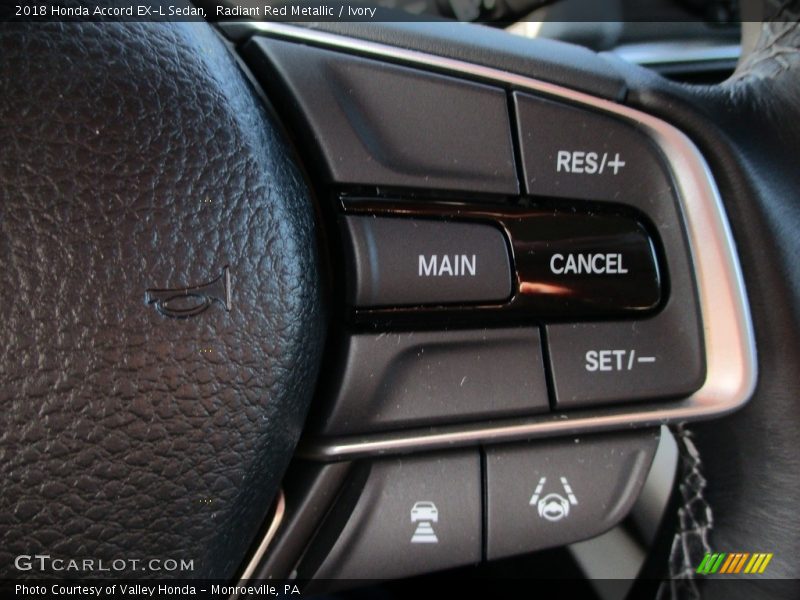 Radiant Red Metallic / Ivory 2018 Honda Accord EX-L Sedan