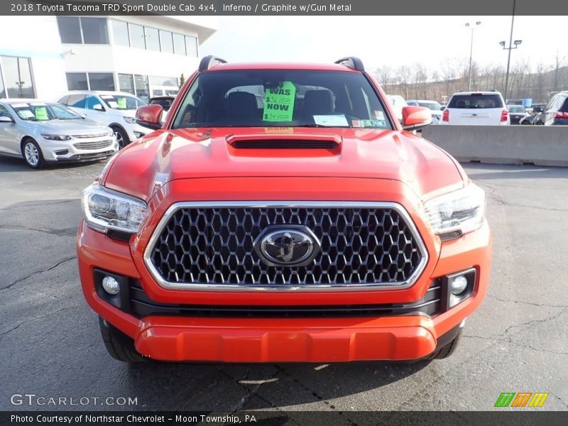Inferno / Graphite w/Gun Metal 2018 Toyota Tacoma TRD Sport Double Cab 4x4