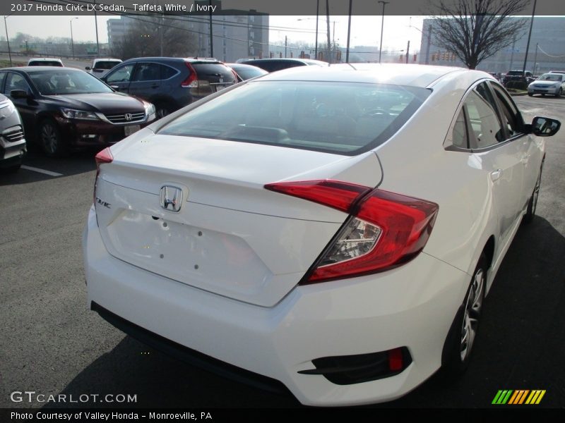 Taffeta White / Ivory 2017 Honda Civic LX Sedan