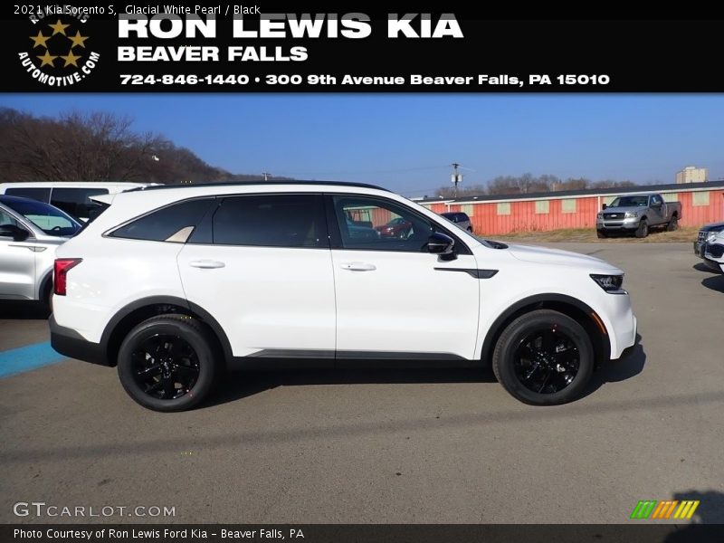 Glacial White Pearl / Black 2021 Kia Sorento S