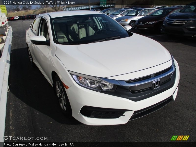 Taffeta White / Ivory 2017 Honda Civic LX Sedan