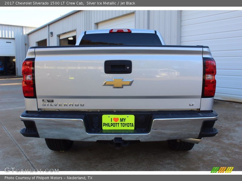 Silver Ice Metallic / Jet Black 2017 Chevrolet Silverado 1500 LT Crew Cab