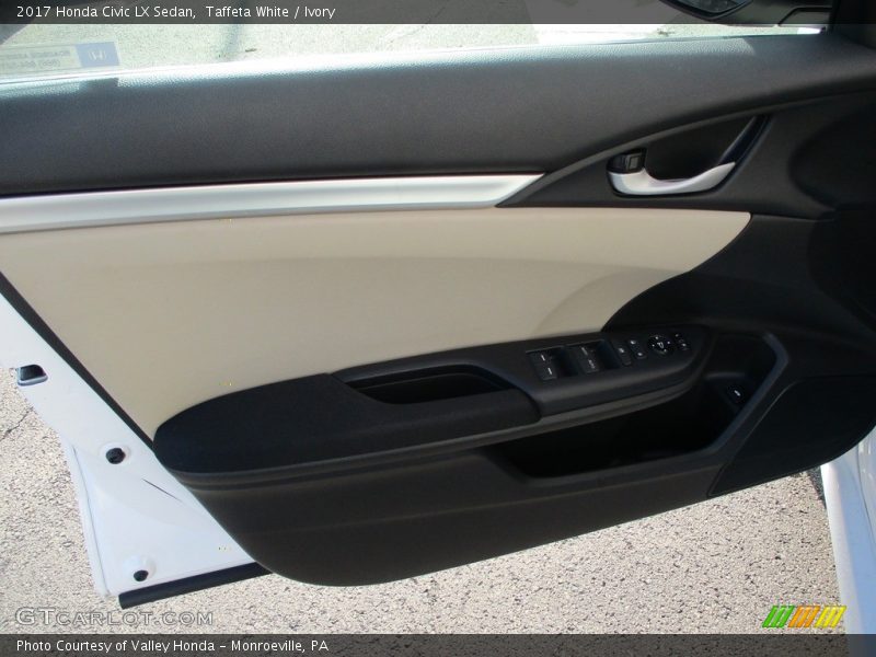Taffeta White / Ivory 2017 Honda Civic LX Sedan
