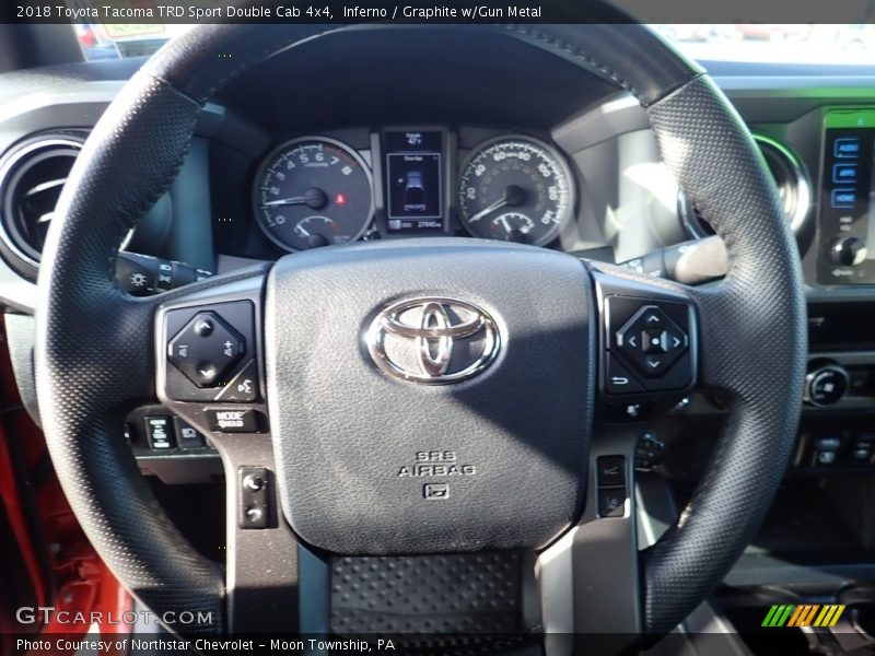 Inferno / Graphite w/Gun Metal 2018 Toyota Tacoma TRD Sport Double Cab 4x4