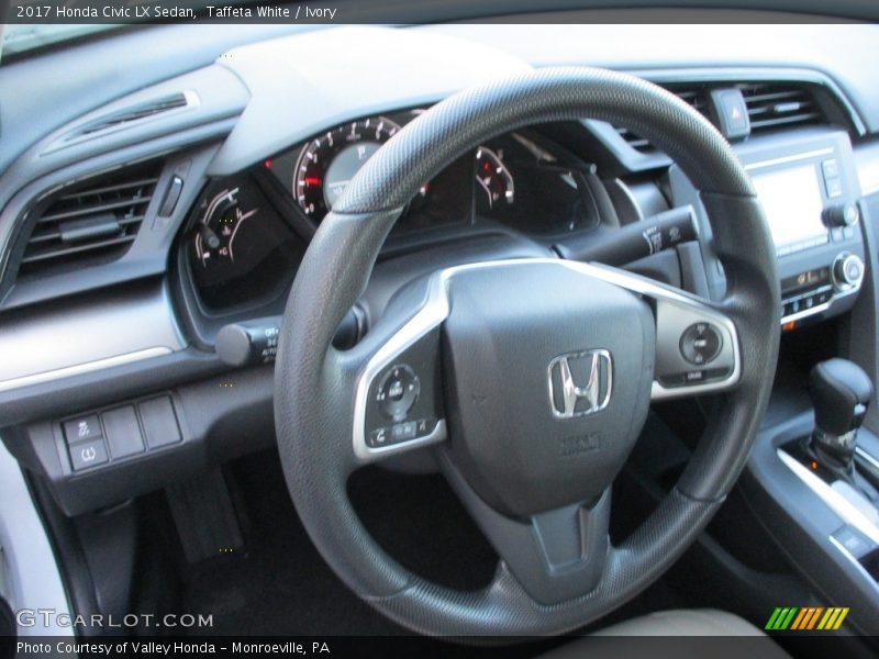 Taffeta White / Ivory 2017 Honda Civic LX Sedan