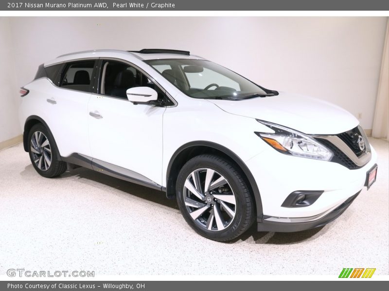 Pearl White / Graphite 2017 Nissan Murano Platinum AWD