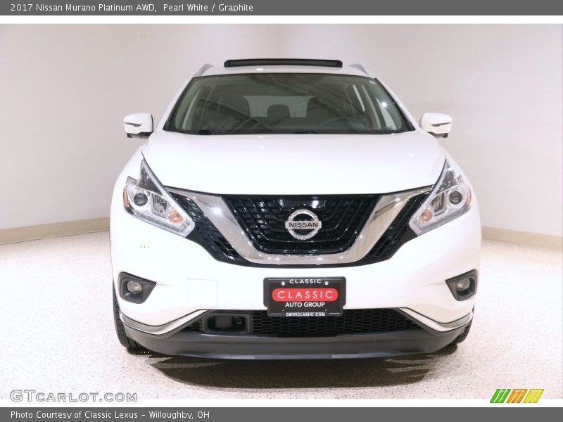 Pearl White / Graphite 2017 Nissan Murano Platinum AWD