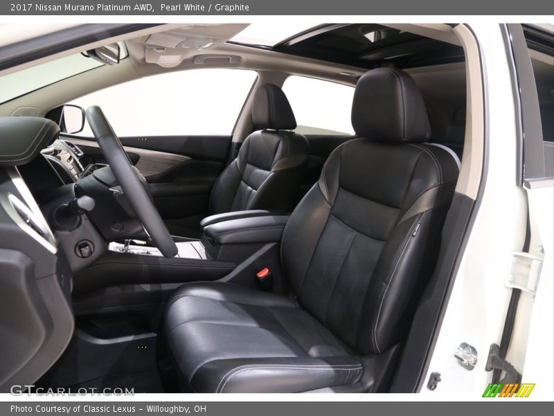 Pearl White / Graphite 2017 Nissan Murano Platinum AWD