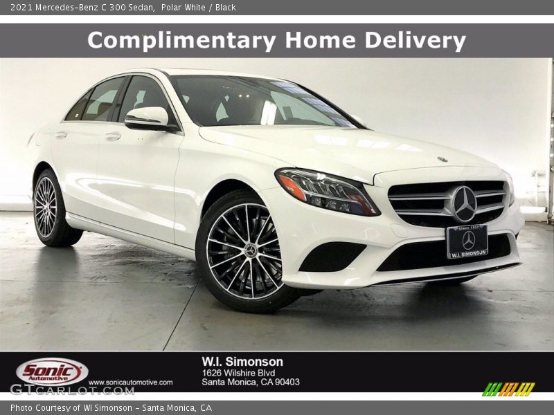 Polar White / Black 2021 Mercedes-Benz C 300 Sedan