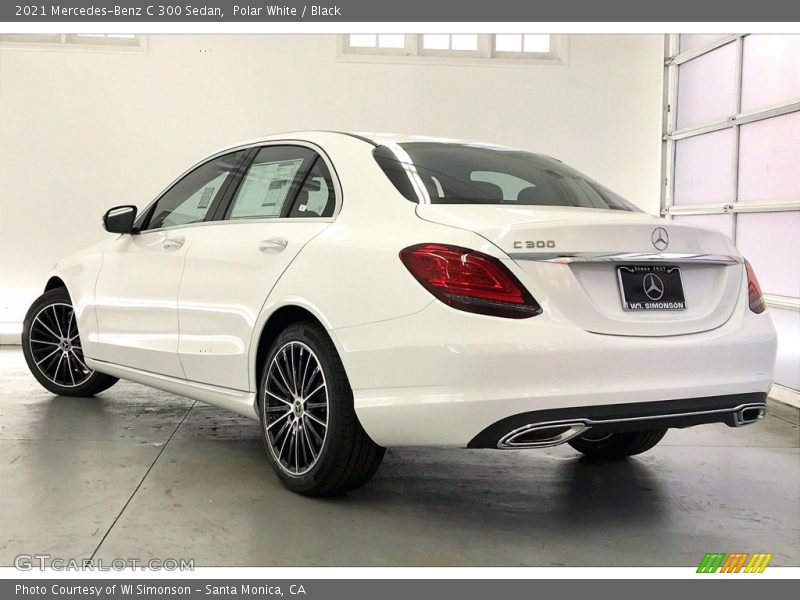 Polar White / Black 2021 Mercedes-Benz C 300 Sedan