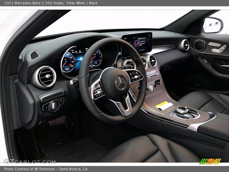Polar White / Black 2021 Mercedes-Benz C 300 Sedan