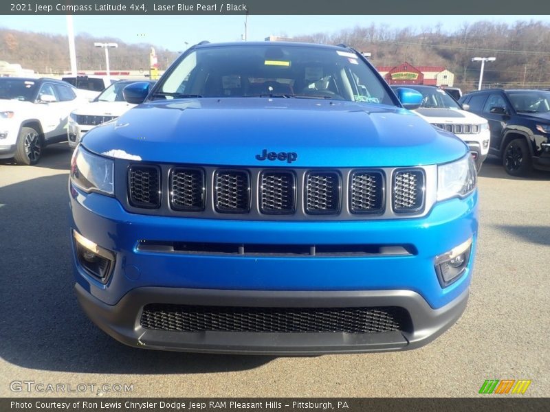 Laser Blue Pearl / Black 2021 Jeep Compass Latitude 4x4
