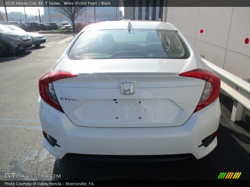 White Orchid Pearl / Black 2018 Honda Civic EX-T Sedan