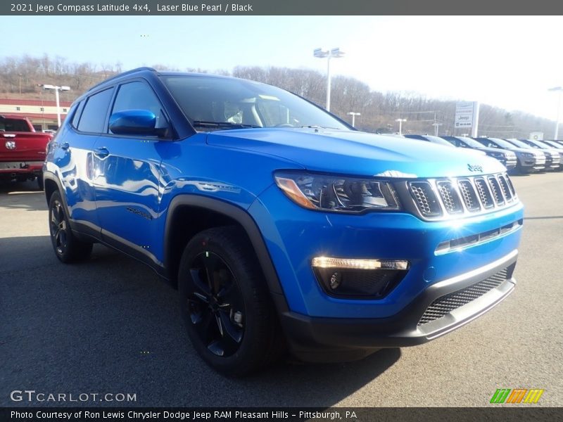 Laser Blue Pearl / Black 2021 Jeep Compass Latitude 4x4