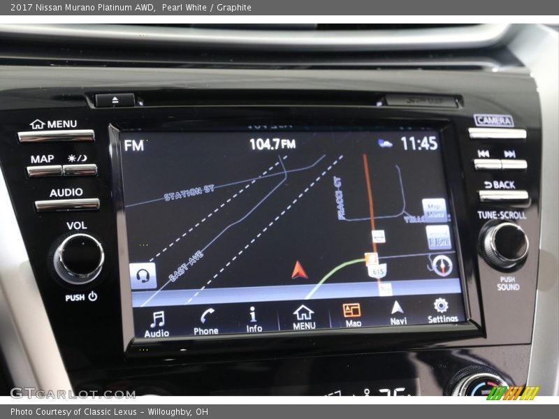 Pearl White / Graphite 2017 Nissan Murano Platinum AWD