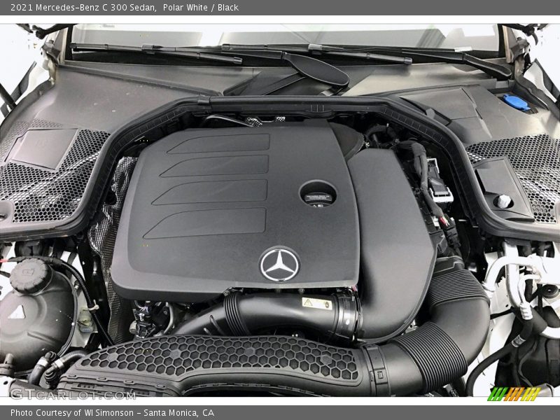 Polar White / Black 2021 Mercedes-Benz C 300 Sedan