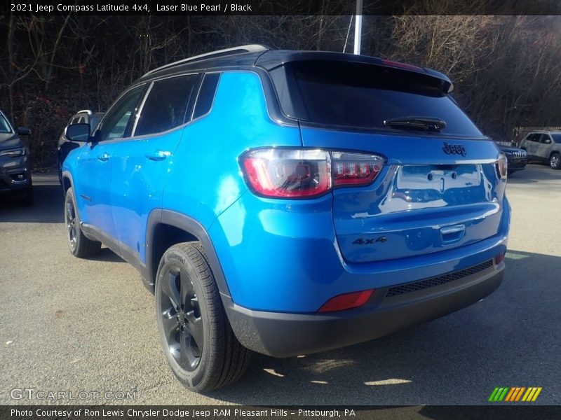 Laser Blue Pearl / Black 2021 Jeep Compass Latitude 4x4