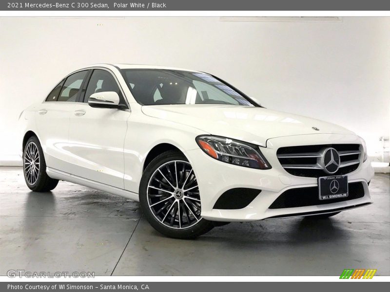 Polar White / Black 2021 Mercedes-Benz C 300 Sedan