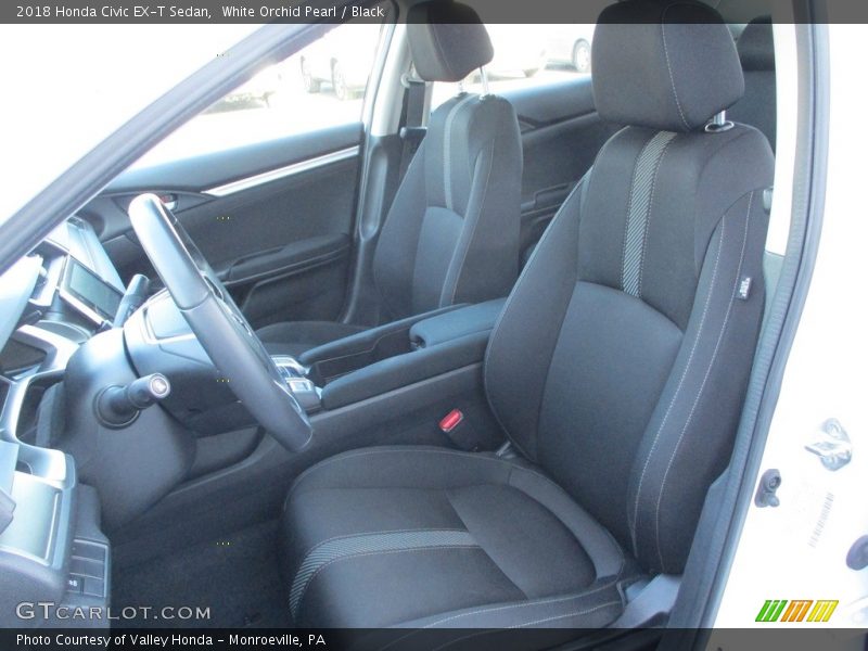 White Orchid Pearl / Black 2018 Honda Civic EX-T Sedan