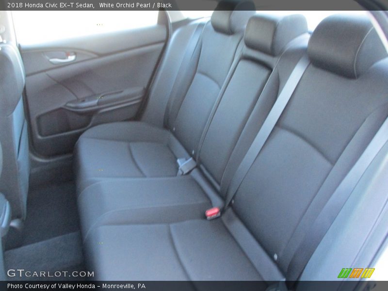 White Orchid Pearl / Black 2018 Honda Civic EX-T Sedan