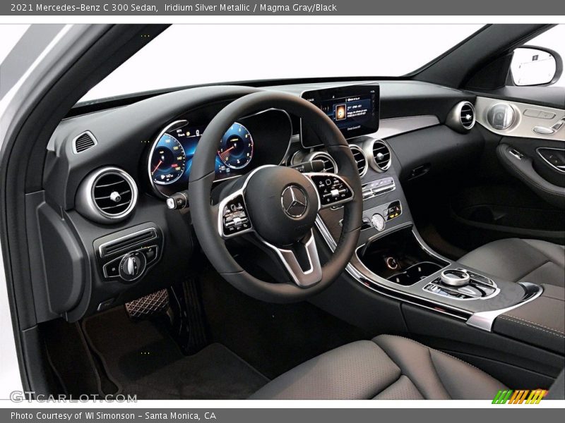 Iridium Silver Metallic / Magma Gray/Black 2021 Mercedes-Benz C 300 Sedan