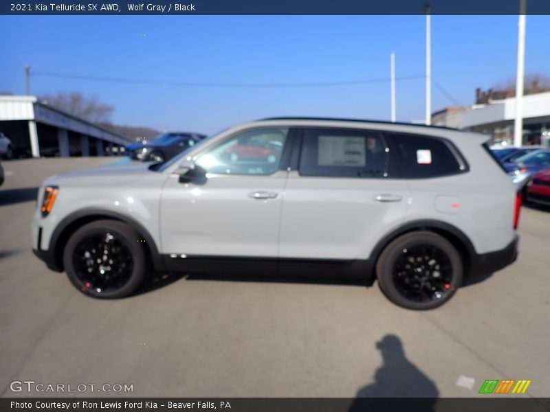 Wolf Gray / Black 2021 Kia Telluride SX AWD