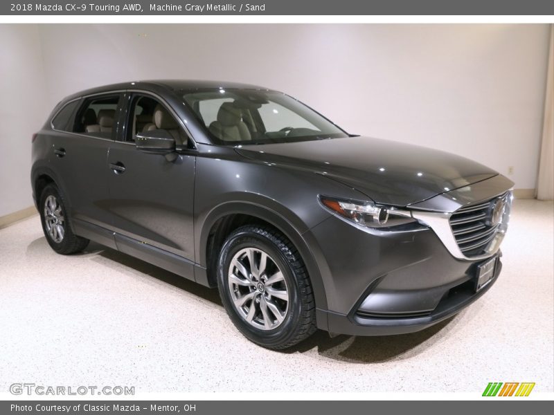 Machine Gray Metallic / Sand 2018 Mazda CX-9 Touring AWD