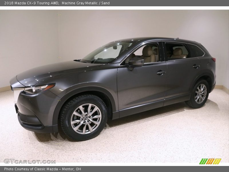 Machine Gray Metallic / Sand 2018 Mazda CX-9 Touring AWD