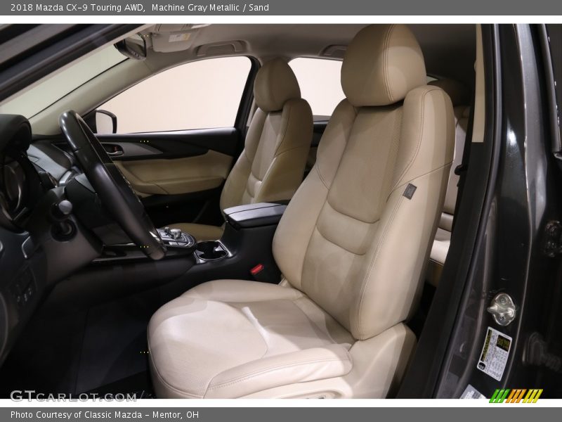 Machine Gray Metallic / Sand 2018 Mazda CX-9 Touring AWD