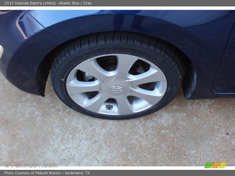 Atlantic Blue / Gray 2013 Hyundai Elantra Limited