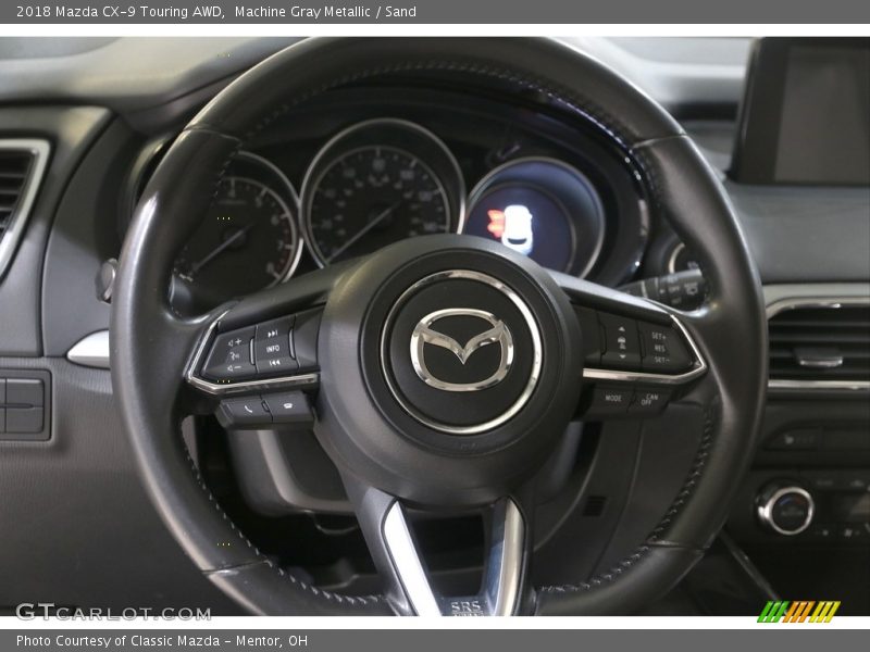 Machine Gray Metallic / Sand 2018 Mazda CX-9 Touring AWD